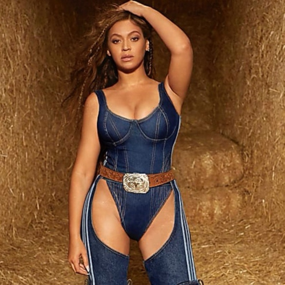 IVY PARK Rodeo Denim Bodysuit